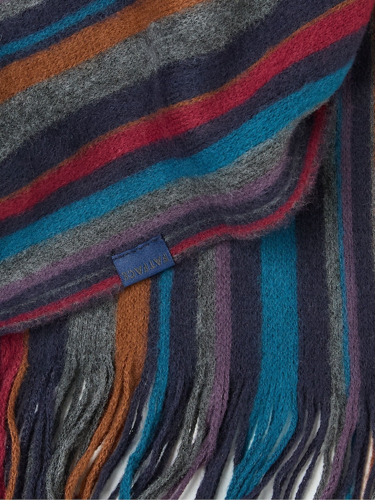 FatFace Multi Stripe Scarf - Image 2 of 2