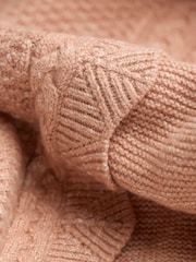 FatFace Harlee Blush Pink Ruffle Knitted Jumper - Image 6 of 6