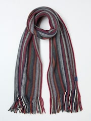 FatFace Navy Vertical Stripe Scarf - Image 1 of 2