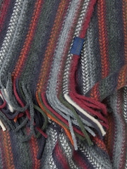 FatFace Navy Vertical Stripe Scarf - Image 2 of 2