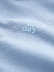 Blue Printed 100% Cotton Zip Through Hoodie (3-16yrs) - Image 9 of 9