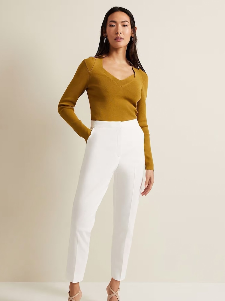 Blanco - Phase Eight Ulrica Tapered Suit Trousers - Imagen 1 de 5 Blanco - Phase Eight Ulrica Tapered Suit Trousers - Imagen 1 de 5