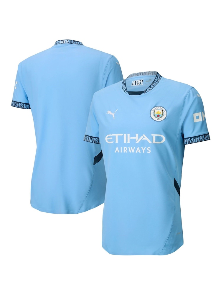 Puma Blue Manchester City Home Authentic Shirt 2024-25 - Image 9 of 9