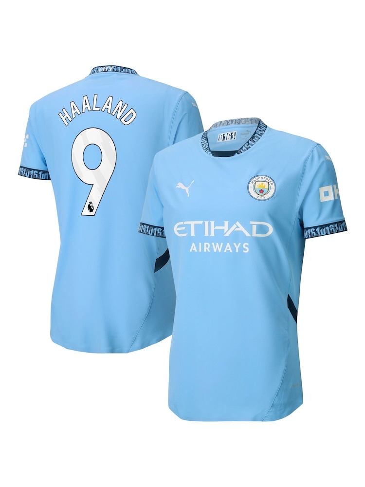 Puma Blue Manchester City Home Authentic Shirt 2024-25 - Image 1 of 3