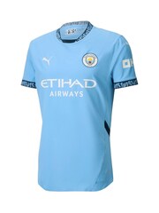 Puma Blue Manchester City Home Authentic Shirt 2024-25 - Image 2 of 3