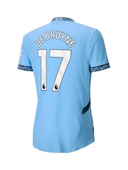 Puma Blue Manchester City Home Authentic Shirt 2024-25 - Image 3 of 3