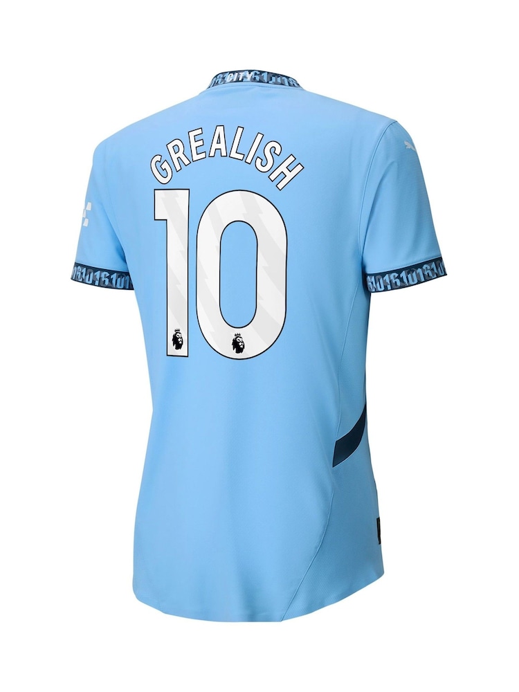 Puma Blue Manchester City Home Authentic Shirt 2024-25 - Image 3 of 3