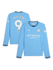 Puma Blue Long Sleeve Manchester City Home Shirt 2024-25 - Image 1 of 3