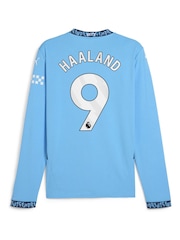 Puma Blue Long Sleeve Manchester City Home Shirt 2024-25 - Image 3 of 3