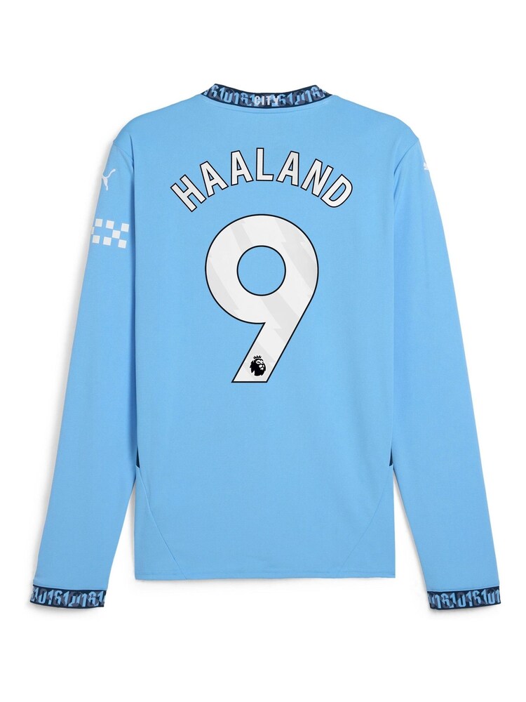 Puma Blue Long Sleeve Manchester City Home Shirt 2024-25 - Image 3 of 3 Puma Blue Long Sleeve Manchester City Home Shirt 2024-25 - Image 3 of 3