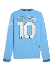 Puma Blue Long Sleeve Manchester City Home Shirt 2024-25 - Image 3 of 3