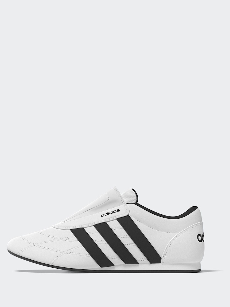 adidas White/Black Tekwen Slip-On Trainers - Image 1 of 12