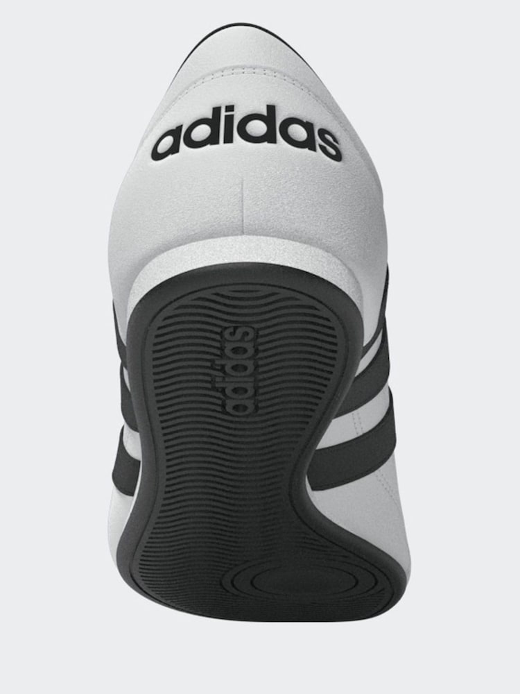 adidas White/Black Tekwen Slip-On Trainers - Image 2 of 12