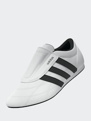 adidas White/Black Tekwen Slip-On Trainers - Image 3 of 12