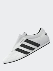 adidas White/Black Tekwen Slip-On Trainers - Image 5 of 12