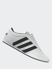 adidas White/Black Tekwen Slip-On Trainers - Image 8 of 12