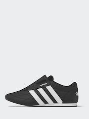 adidas Black/White Tekwen Slip-On Trainers - Image 5 of 13
