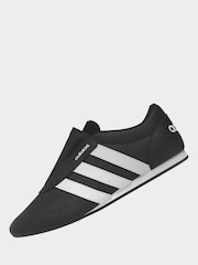 adidas Black/White Tekwen Slip-On Trainers - Image 8 of 13