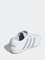 adidas White/Silver Tekwen Slip-On Trainers - Image 4 of 9