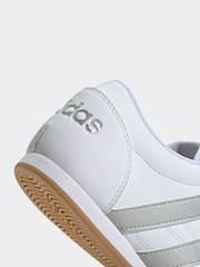adidas White/Silver Tekwen Slip-On Trainers - Image 8 of 9
