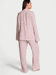 Victoria's Secret Pretty Blossom Stripe Pink Modal Long Pyjama Set - Image 2 of 4