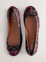 Animal Forever Comfort® Round Toe Leather Ballerina Shoes - Image 1 of 10