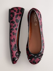 Animal Forever Comfort® Round Toe Leather Ballerina Shoes - Image 6 of 10