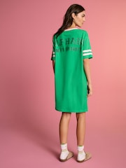 Green Elphaba Wicked 100% Cotton Oversized Night T-Shirt - Image 2 of 10