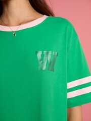 Green Elphaba Wicked 100% Cotton Oversized Night T-Shirt - Image 5 of 10