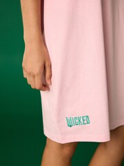Pink Glinda Wicked 100% Cotton Oversized Night T-Shirt - Image 6 of 6