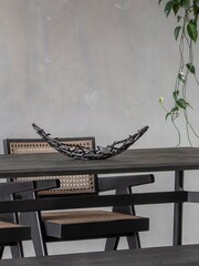 Libra Interiors Black Twig Oval Bowl - Image 1 of 5