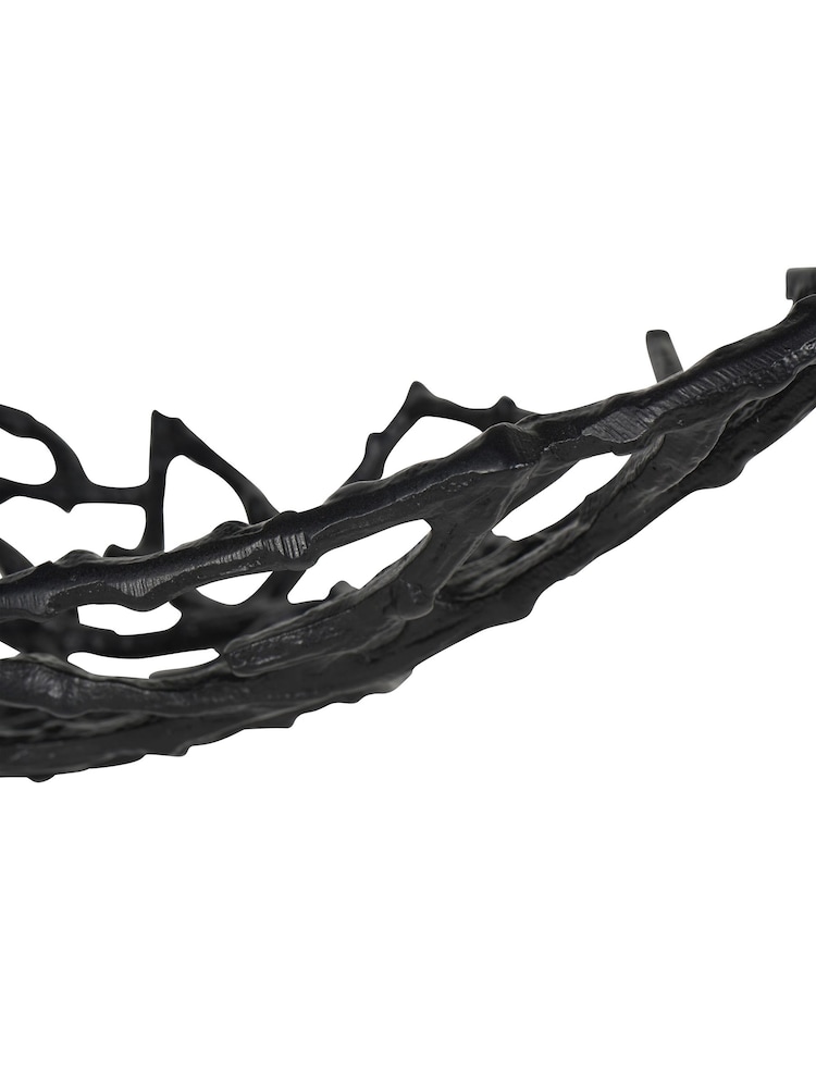 Libra Interiors Black Twig Oval Bowl - Image 5 of 5 Libra Interiors Black Twig Oval Bowl - Image 5 of 5