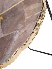 Libra Interiors Dusky Agate Mantel Clock D20cm - Image 5 of 6
