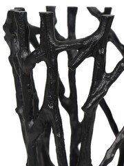 Libra Interiors Black Twig Round Pillar Candle Holder - Image 4 of 5