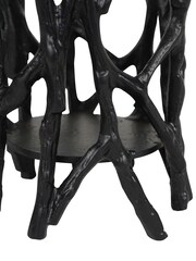 Libra Interiors Black Twig Round Pillar Candle Holder - Image 5 of 5