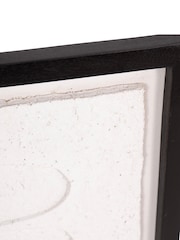 Libra Interiors Black & White Abstract Papier Mache Wall Art Style 3 - Image 5 of 6
