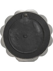 Libra Interiors Nickel Curve Detail Mantel Clock - Image 4 of 6