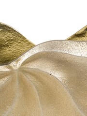 Libra Interiors Brass Cast Aluminium Swirl Textured Vase - Image 5 of 6