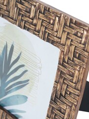 Libra Interiors Rustic Brown Woven Effect Photo Frame - Image 6 of 6