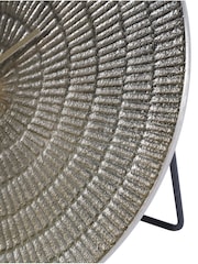 Libra Interiors Champagne Textured Mantel Clock D20cm - Image 6 of 6
