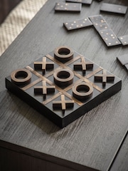 Libra Interiors Black Columbia Wooden Noughts and Crosses Game - Image 1 of 4
