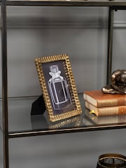 Libra Interiors Gold Polyresin Photo Frame 13x18cm - Image 1 of 6