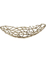 Libra Interiors Gold Twig Oval Bowl - Image 3 of 4