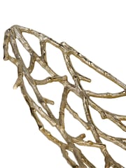Libra Interiors Gold Twig Oval Bowl - Image 4 of 4