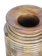 Libra Interiors Natural Leon Solid Wood Planters Set of 2 - Image 5 of 6