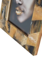 Libra Interiors Brown Tortoiseshell Style Rectangular Photo Frame 13x18cm - Image 6 of 6