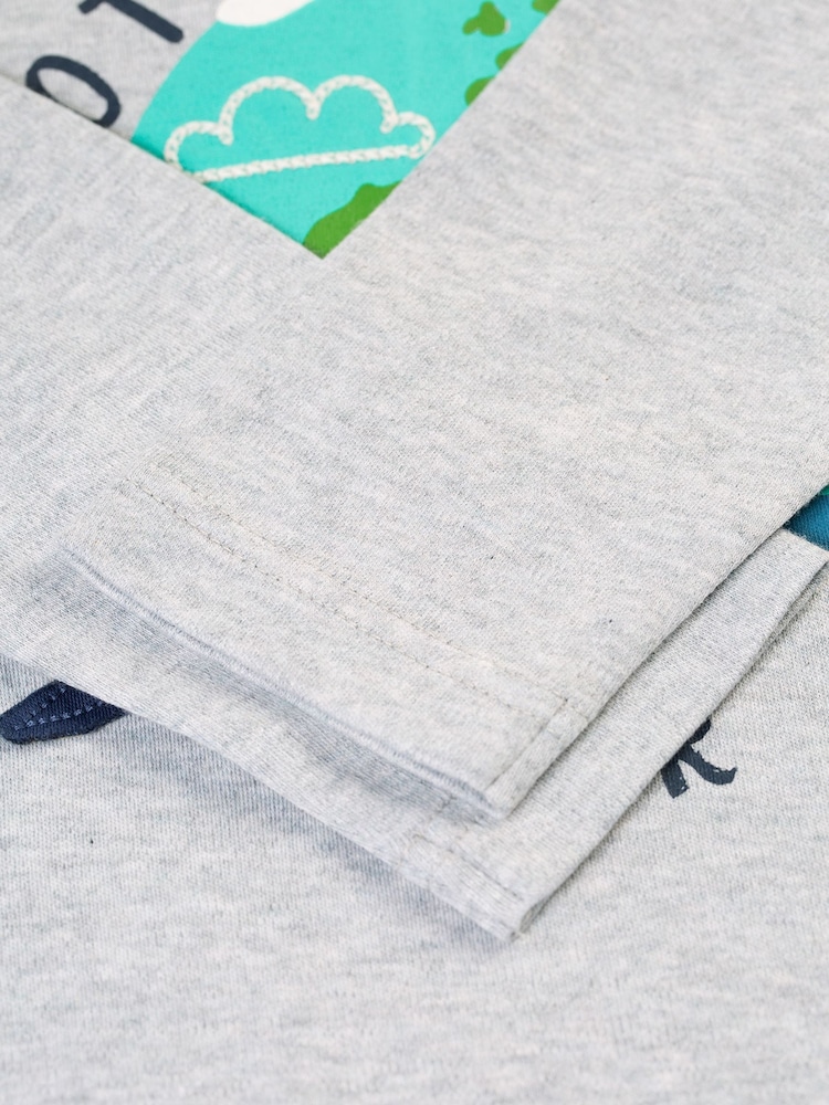 Frugi Grey Planet Applique Top - Image 4 of 4 Frugi Grey Planet Applique Top - Image 4 of 4
