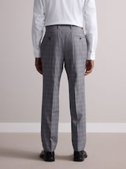 Grey Tailored Fit Zignone Check Suit Trousers - Image 4 of 6