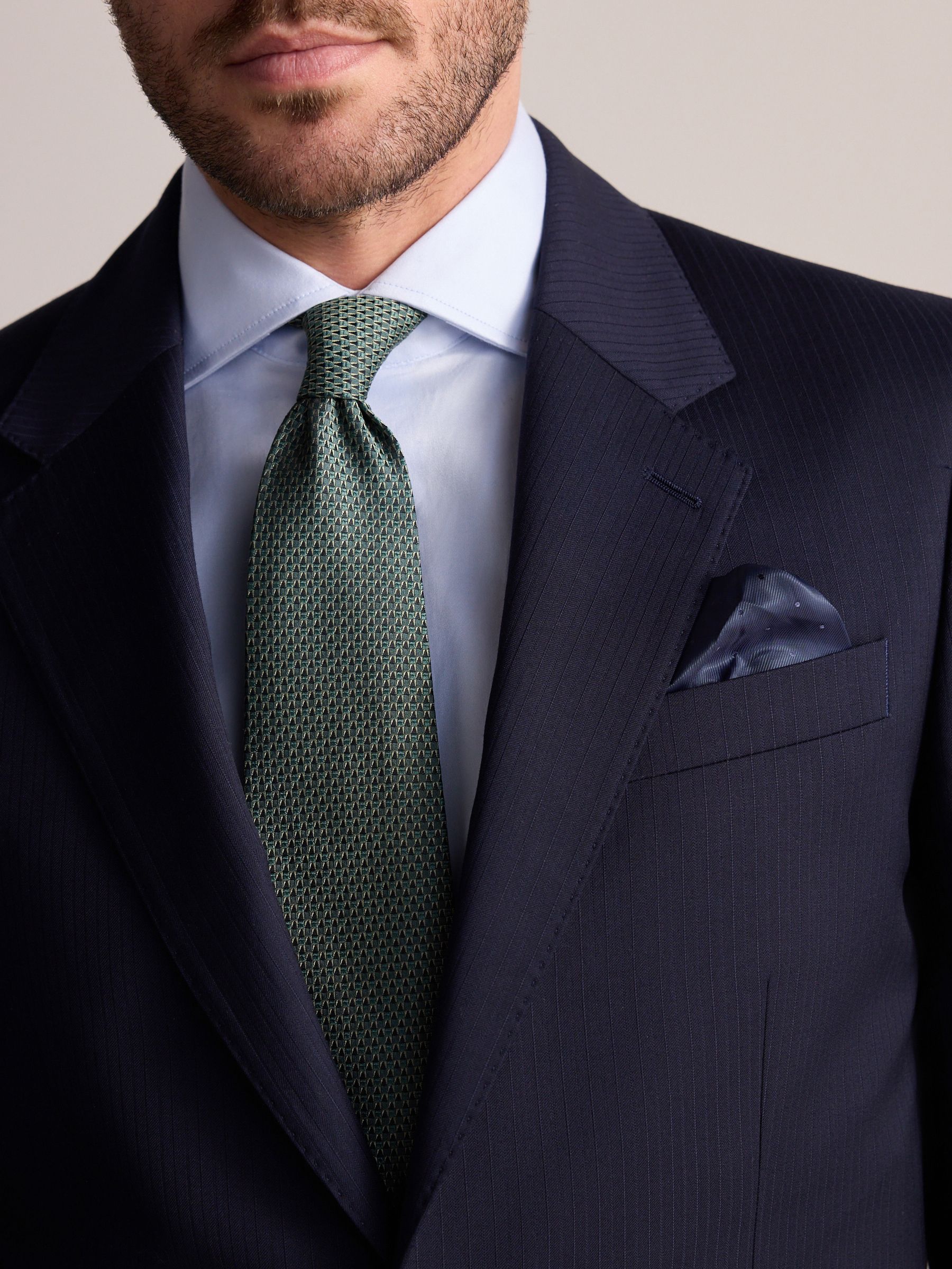 Buy Navy Blue Slim Fit Signature Marzotto Italian Wool Fabric Suit