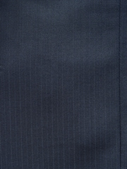 Navy Blue Slim Fit Signature Marzotto Italian Wool Fabric Suit Jacket - Image 7 of 10